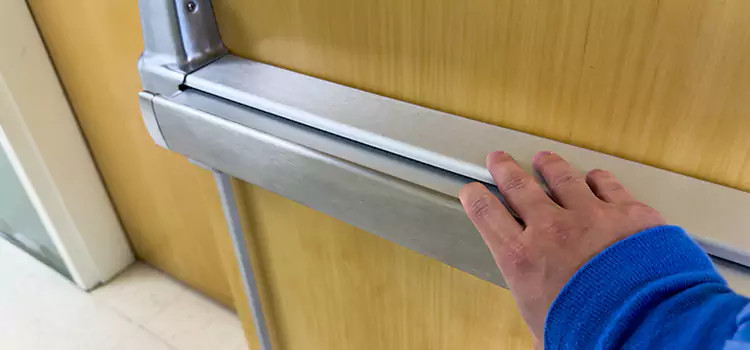 Installing a Push Bar on a Door Lakeside