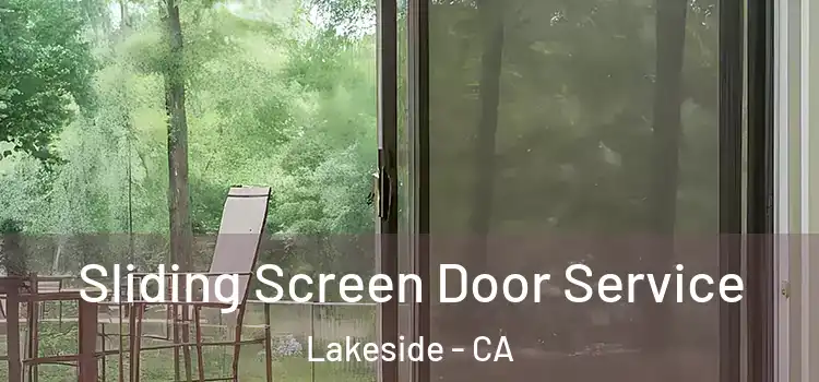  Sliding Screen Door Service Lakeside - CA